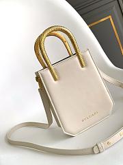 Fortok Bvlgari Serpenti Tote Bag White 13x17.5x5.5cm  - 1