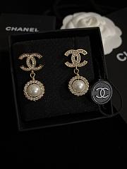 Fortok Chanel Sunflower Pearl Earrings - 1