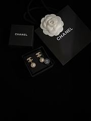 Fortok Chanel Sunflower Pearl Earrings - 6