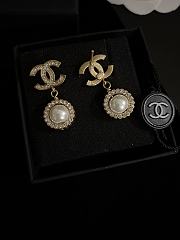 Fortok Chanel Sunflower Pearl Earrings - 5