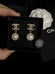 Fortok Chanel Sunflower Pearl Earrings - 4