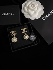 Fortok Chanel Sunflower Pearl Earrings - 3