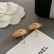 Fortok Chanel Black Gold Lava Earrings - 6