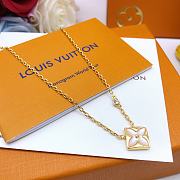 Fortok Louis Vuitton Old Flower Necklace Gold - 1
