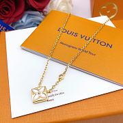 Fortok Louis Vuitton Old Flower Necklace Gold - 5