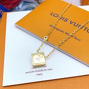 Fortok Louis Vuitton Old Flower Necklace Gold - 4