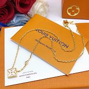 Fortok Louis Vuitton Old Flower Necklace Gold - 2
