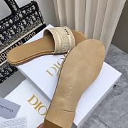  Fortok Dior Dway Natural Raffia And Beige Embroidered Cotton - 4