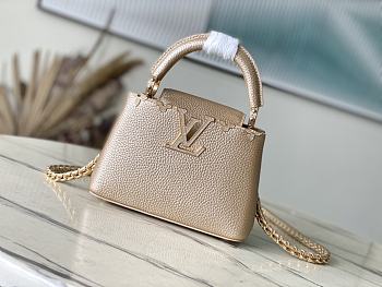 Fortok Louis Vuitton Capucines Nano Bag Gold M24583 27x18x9cm