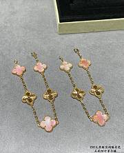 Fortok Van Cleef & Arpels Five Five-flower Four-leaf Clover Natural Pink Bracelet - 1