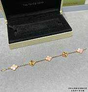 Fortok Van Cleef & Arpels Five Five-flower Four-leaf Clover Natural Pink Bracelet - 4