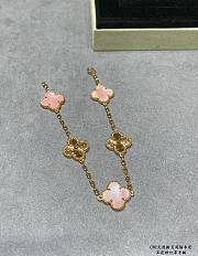 Fortok Van Cleef & Arpels Five Five-flower Four-leaf Clover Natural Pink Bracelet - 5