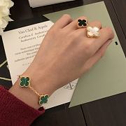 Fortok Van Cleef & Arpels Green Four-leaf Clovers Bracelet - 2