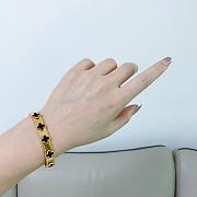 Fortok Van Cleef & Arpels Black/ White Four-leaf Clover Bracelet - 5