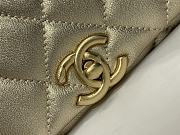 Fortok Chanel Mini Flap Bag Gold With Pearl Top Handle AS5001 12.5×19×7cm - 5