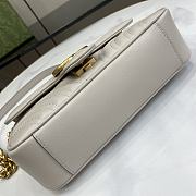 Fortok Gucci GG Marmont Bag in Light Grey 446744 22x13x6cm - 4