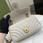 Fortok Gucci GG Marmont Bag in Light Grey 446744 22x13x6cm - 5