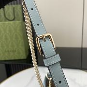 Fortok Gucci GG Padlock Shoulder Bag Blue 811705 26.5x13.5x4.5cm - 6