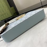 Fortok Gucci GG Padlock Shoulder Bag Blue 811705 26.5x13.5x4.5cm - 5