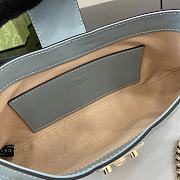Fortok Gucci GG Padlock Shoulder Bag Blue 811705 26.5x13.5x4.5cm - 2