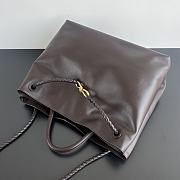 Fortok Bottega Veneta Andiamo Handbag Dark Brown 709683 42x35x18cm - 4