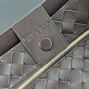 Fortok Bottega Veneta Andiamo Handbag Dark Brown 709683 42x35x18cm - 6