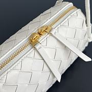 Fortok Bottega Veneta Intrecciato 15 Concert Pouch White 18.5x11.5x8.5cm - 4