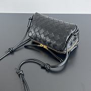 Fortok Bottega Veneta Intrecciato 15 Concert Pouch Black 18.5x11.5x8.5cm - 3