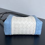 Fortok Bottega Veneta Small Loop Camera Bag Blue & White 796612 22x15.5x9cm - 2