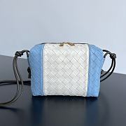 Fortok Bottega Veneta Small Loop Camera Bag Blue & White 796612 22x15.5x9cm - 1