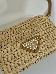 Fortok Prada Woven Small Bag Beige 1MR024 11.5x8cm - 5