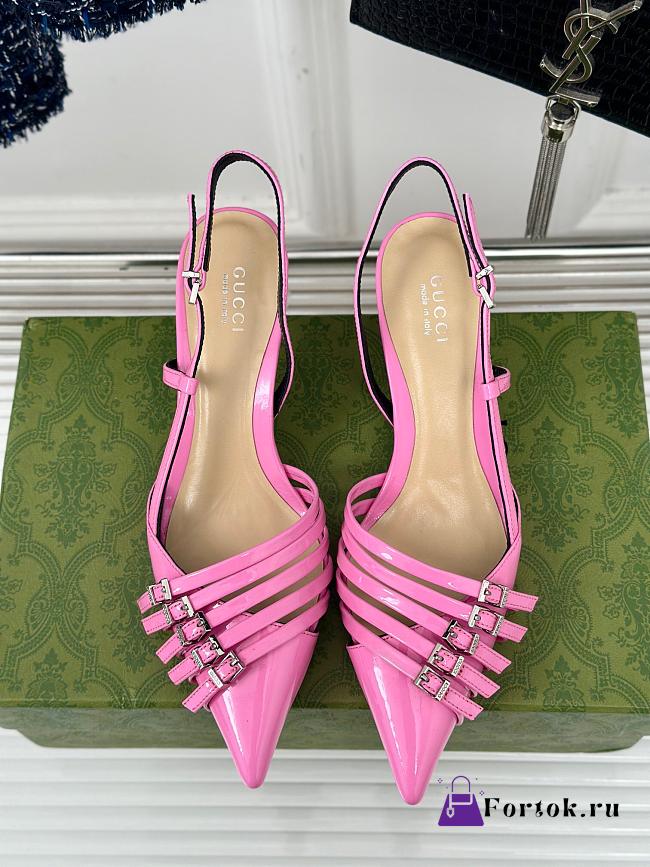 Fortok Gucci Women’s Slingback Pump in Pink - 1