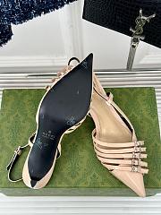 Fortok Gucci Women’s Slingback Pump in Beige - 5
