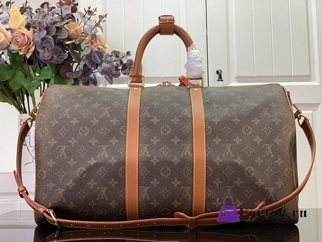 Fortok Louis Vuitton Keepall Bandoulière 50 Travel Bag Brown M11541 50x29x23cm - 1