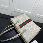 Fortok Gucci Ophidia Medium Tote Bag White 631685 38x28x14cm - 5