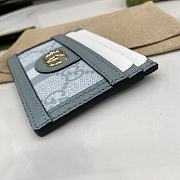 Fortok Gucci Ophidia Monogram Card Holder Blue 523159 10x7.5cm - 5