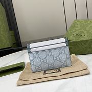 Fortok Gucci Ophidia Monogram Card Holder Blue 523159 10x7.5cm - 4