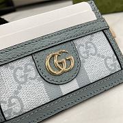 Fortok Gucci Ophidia Monogram Card Holder Blue 523159 10x7.5cm - 2