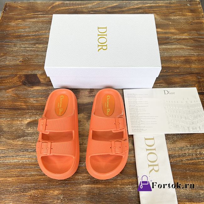 Fortok Dior 24SS Summer Beach Slippers Orange - 1