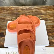 Fortok Dior 24SS Summer Beach Slippers Orange - 6