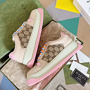 Fortok Gucci Screener Sneaker Beige Pink - 4