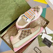 Fortok Gucci Screener Sneaker Beige Pink - 3