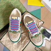 Fortok Gucci Screener Sneaker Beige Green - 1