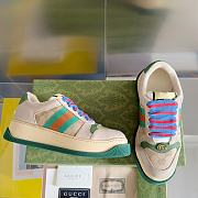 Fortok Gucci Screener Sneaker Beige Green - 3