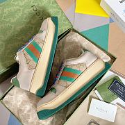 Fortok Gucci Screener Sneaker Beige Green - 5