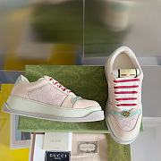 Fortok Gucci Screener Sneaker Beige Red - 3