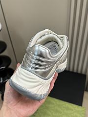 Fortok Gucci Ripple Trainer in Silver - 5