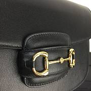 Fortok Gucci Horsebit 1955 Shoulder Bag In Black 602204 25x18x8cm - 4