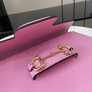 Fortok Gucci Horsebit 1955 Shoulder Bag In Pink 602204 25x18x8cm - 6