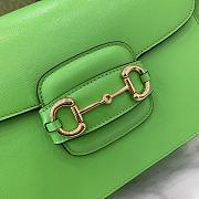 Fortok Gucci Horsebit 1955 Shoulder Bag In Green 602204 25x18x8cm - 5